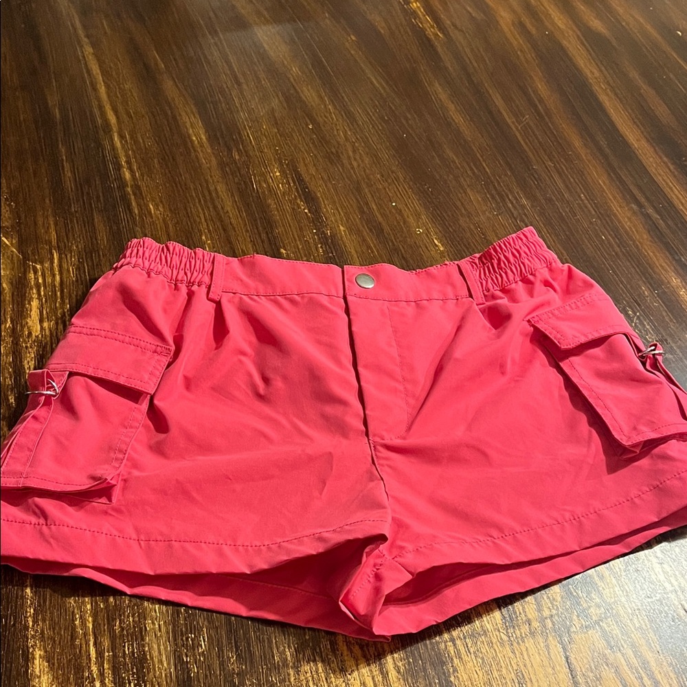 Love Tree Bright Coral Cargo Shorts